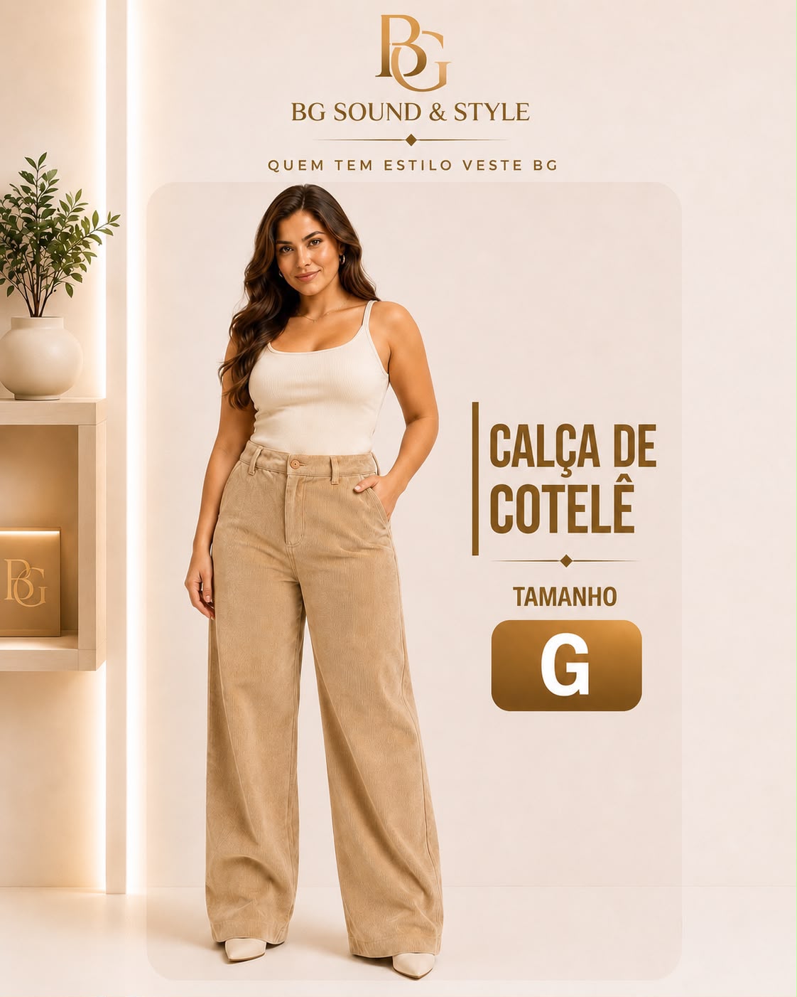 Calça de Cotelê