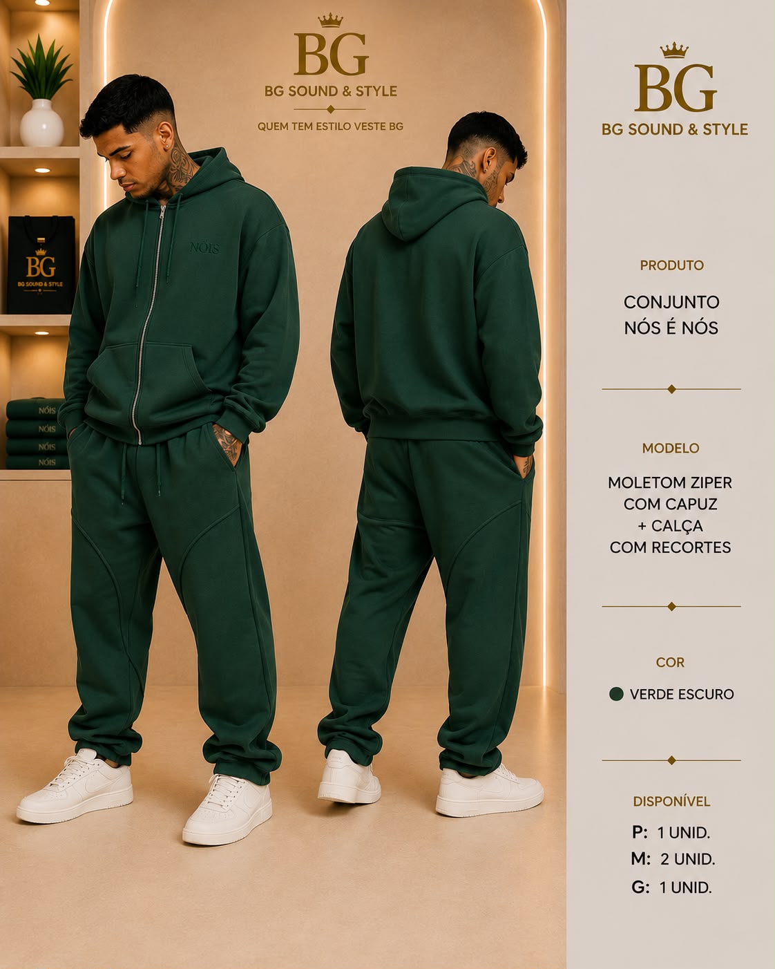 CONJUNTO NOIS E NOIS VERDE 