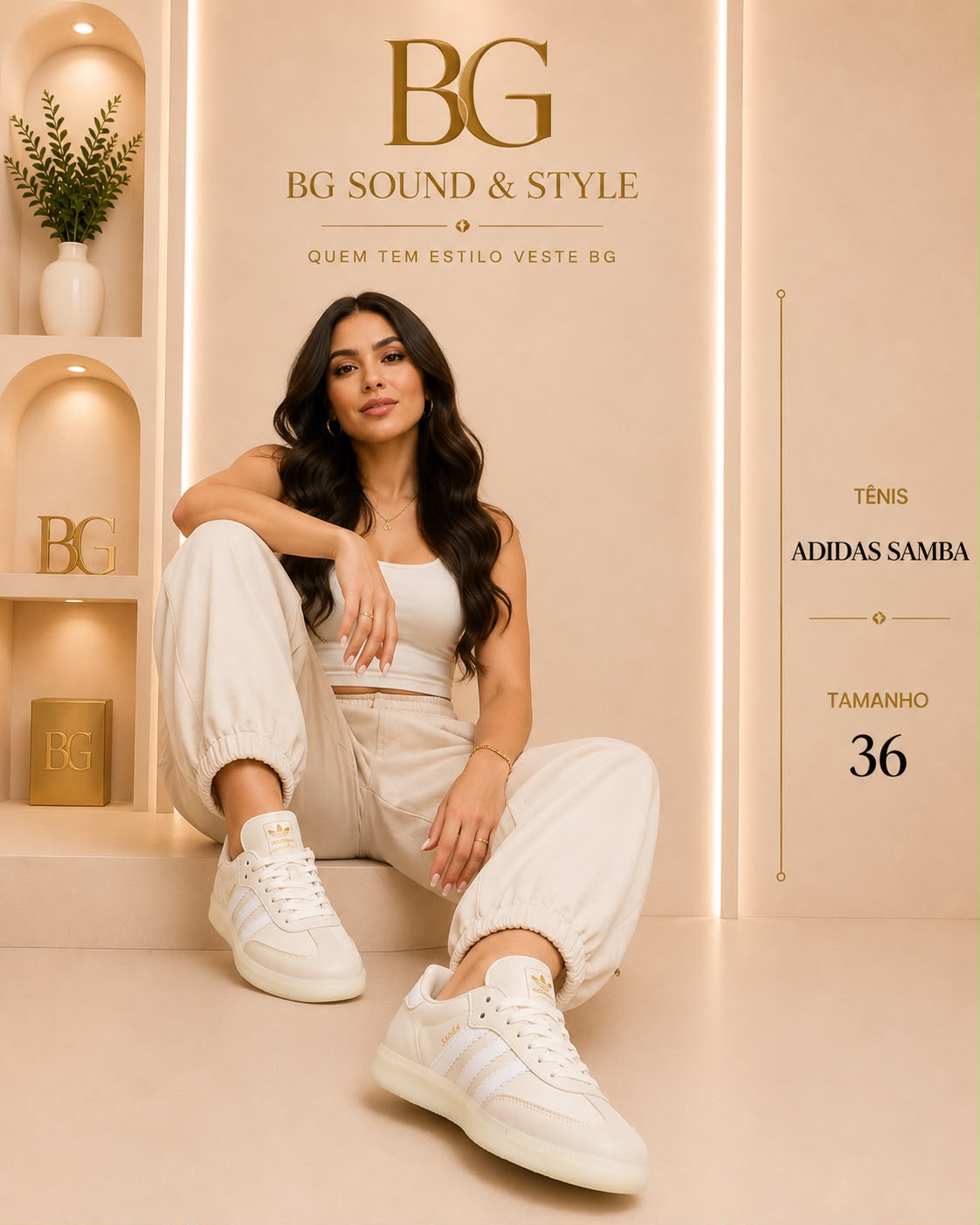 TENIS ADIDAS SAMBA BRANCO 